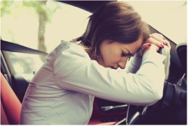 Driving anxiety stressed driver